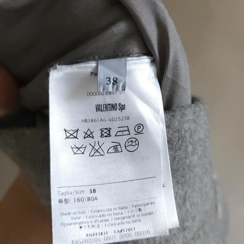 Valentino Valentino Gray Wool Embroidered Long Sleeve Sweatshirt 0089 Size XS / US 0-2 / IT 36-38 - 8 Thumbnail