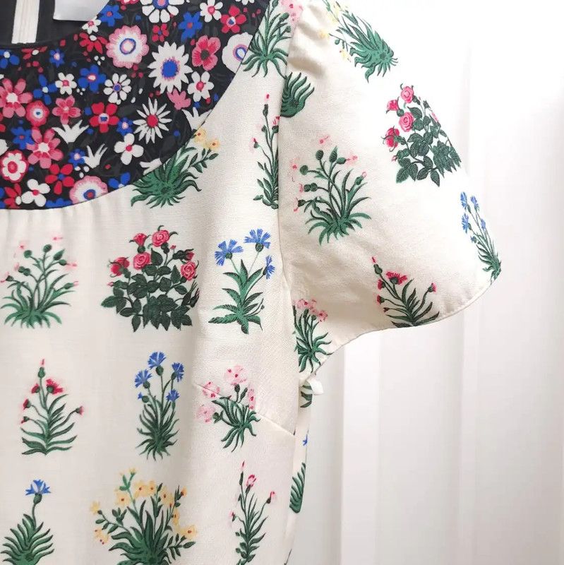 Valentino Valentino Floral Print Short Dress for Women 0089 Size M / US 6-8 / IT 42-44 - 3 Thumbnail