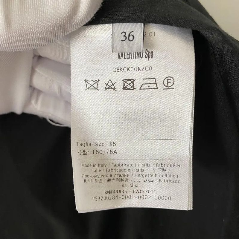 Valentino Valentino Black Cotton Mid-Length Women's Trench Coat 0089 Size M / US 6-8 / IT 42-44 - 8 Thumbnail