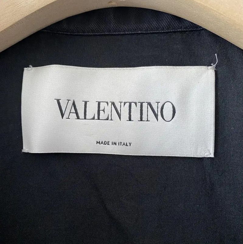 Valentino Valentino Black Cotton Mid-Length Women's Trench Coat 0089 Size M / US 6-8 / IT 42-44 - 7 Thumbnail