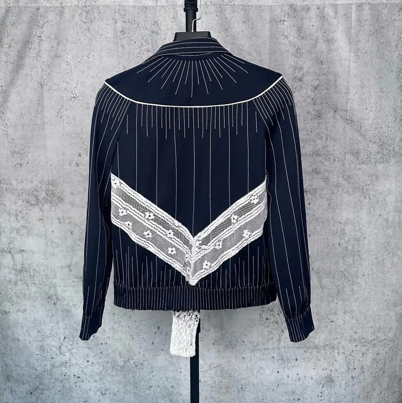 Valentino Valentino Black Cotton Women's Jacket 0089 Size S / US 4 / IT 40 - 2 Thumbnail