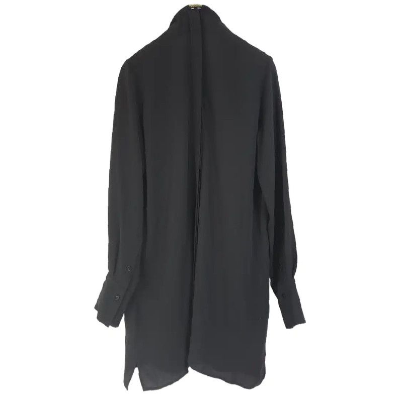 Valentino Valentino Black Silk Long Sleeve Dress 0089 Size S / US 4 / IT 40 - 9 Thumbnail
