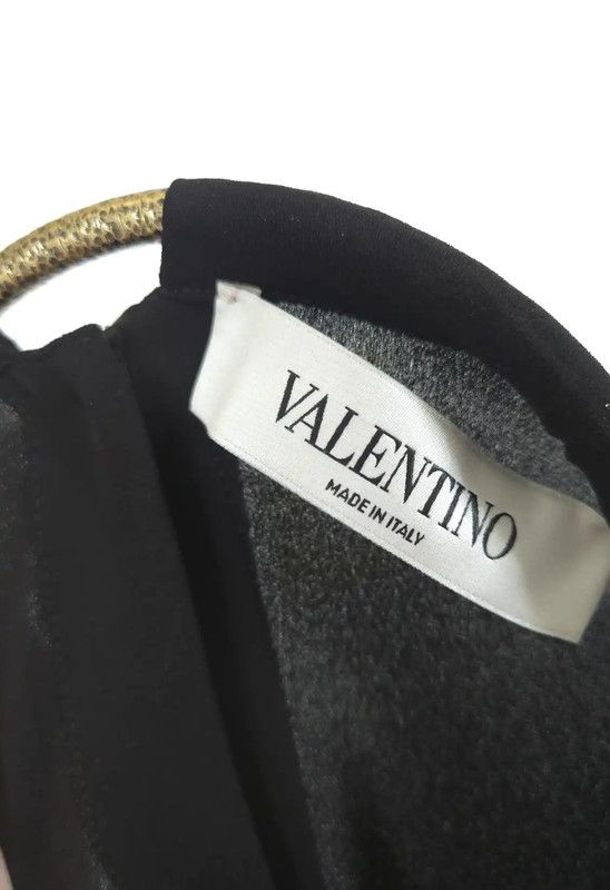 Valentino Valentino Black Silk Long Sleeve Dress 0089 Size S / US 4 / IT 40 - 5 Thumbnail
