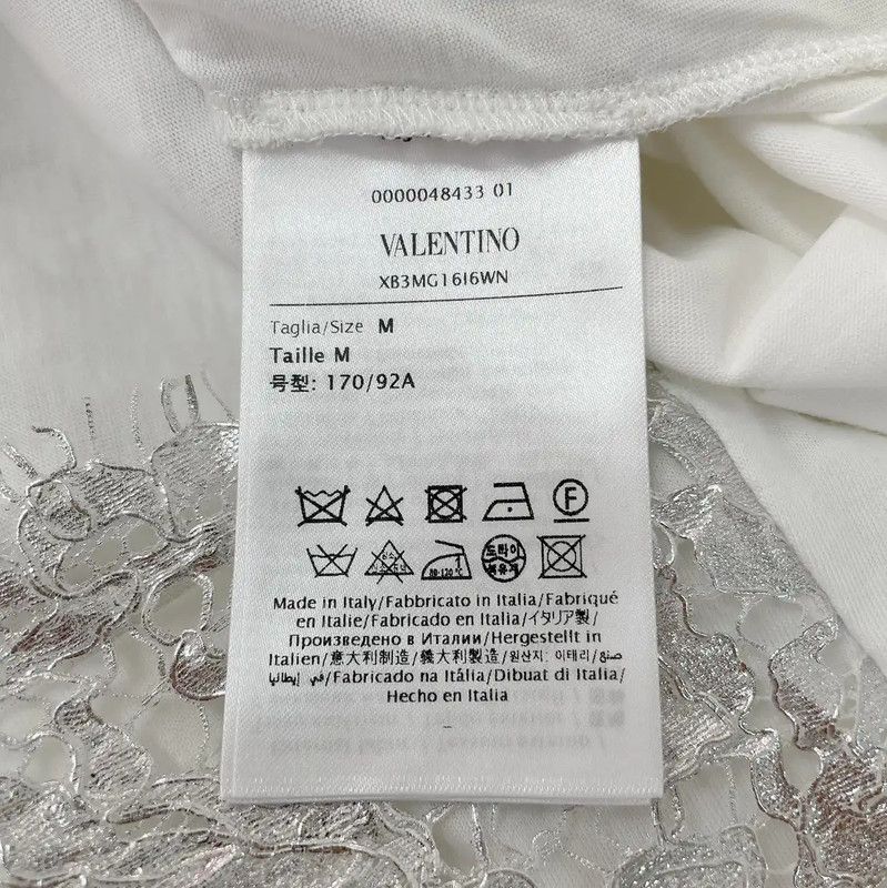 Valentino Valentino Summer White Logo T-shirt for Women 0089 Size M / US 6-8 / IT 42-44 - 8 Thumbnail