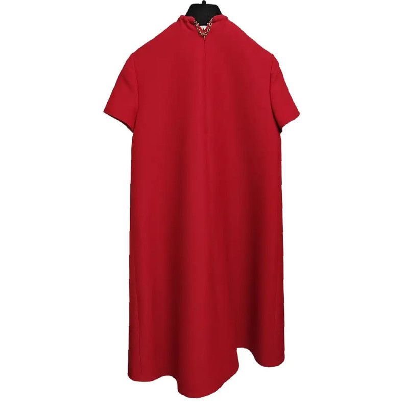 Valentino Valentino Red Wool Dress for Women 0089 Size S / US 4 / IT 40 - 2 Thumbnail