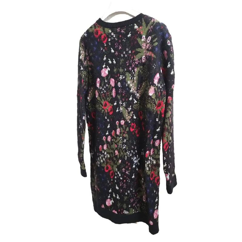 Valentino Valentino Colorful Floral Long Sleeve Dress Size S 0089 Size S / US 4 / IT 40 - 2 Thumbnail