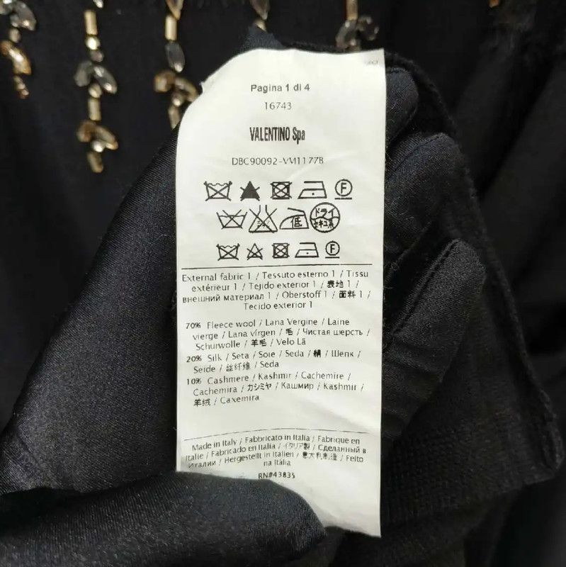 Valentino Valentino Black Women’s Sweater with Lace Detail 0089 Size XS / US 0-2 / IT 36-38 - 5 Thumbnail
