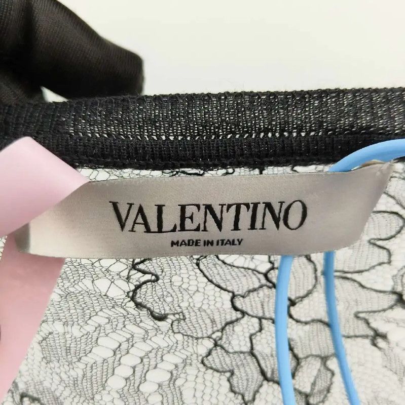 Valentino Valentino Black Women’s Sweater with Lace Detail 0089 Size XS / US 0-2 / IT 36-38 - 6 Thumbnail