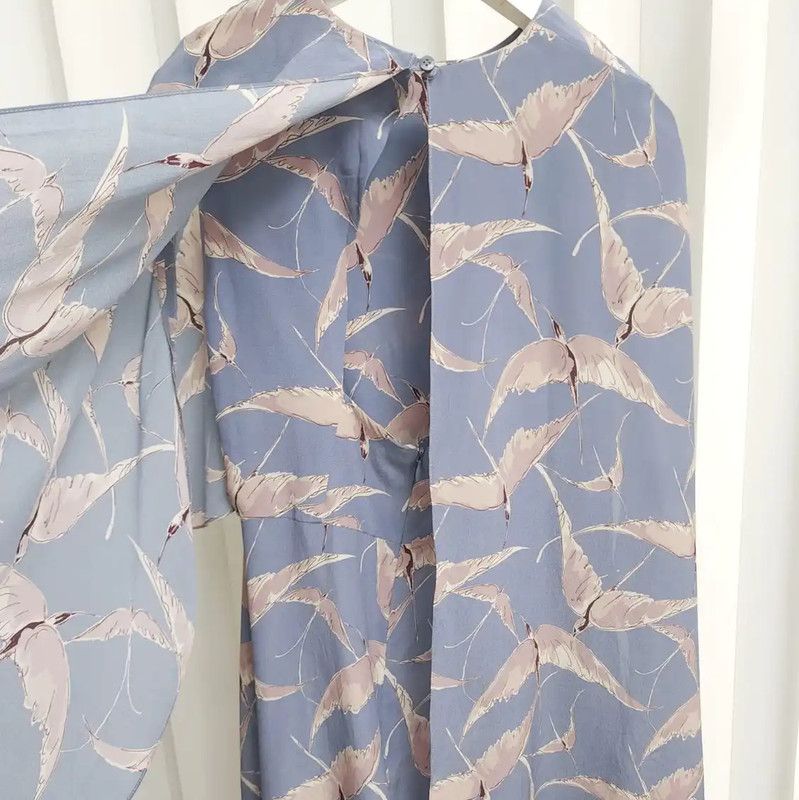 Valentino Valentino Silk Printed Summer Dress 0089 Size S / US 4 / IT 40 - 4 Thumbnail