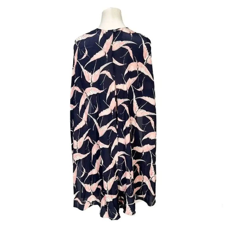Valentino Valentino Silk Summer Dress with Bird Print 0089 Size S / US 4 / IT 40 - 3 Thumbnail