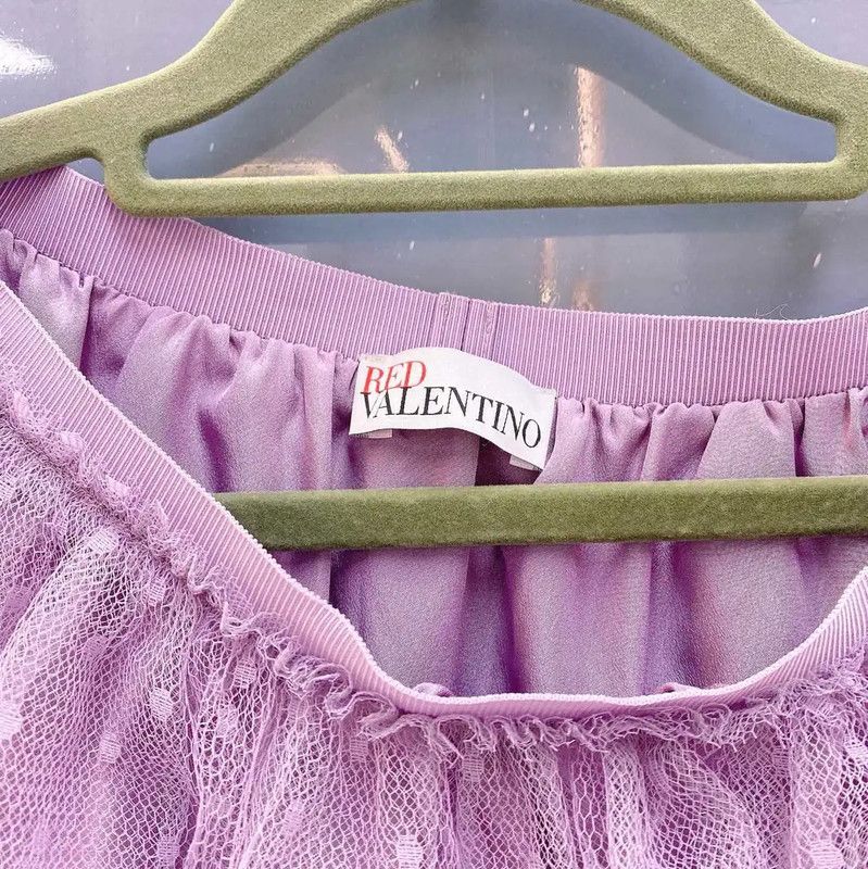 Valentino Valentino Purple Knit Sweater and Skirt Set 0089 Size L / US 10 / IT 46 - 5 Thumbnail