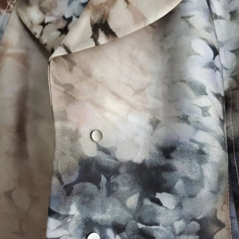 Valentino Valentino Long Silk Printed Trench Coat for Women 0089 Size S / US 4 / IT 40 - 9 Thumbnail