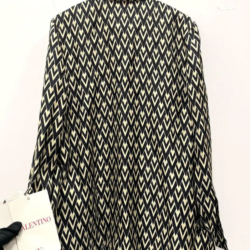 Valentino Valentino Multicolor Silk Long Sleeve Blouse 0089 Size M / US 6-8 / IT 42-44 - 2 Thumbnail