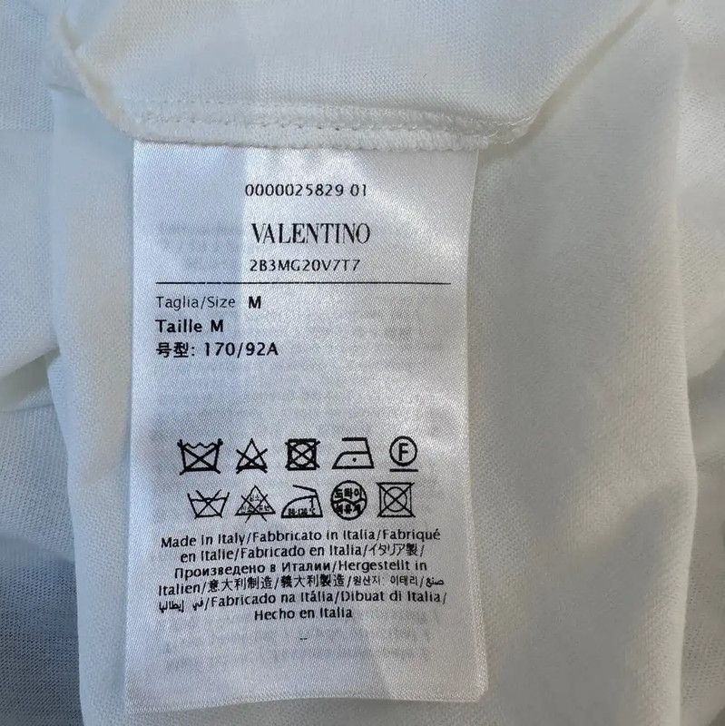 Valentino Valentino White Cotton T-Shirt for Women 0089 Size M / US 6-8 / IT 42-44 - 4 Thumbnail