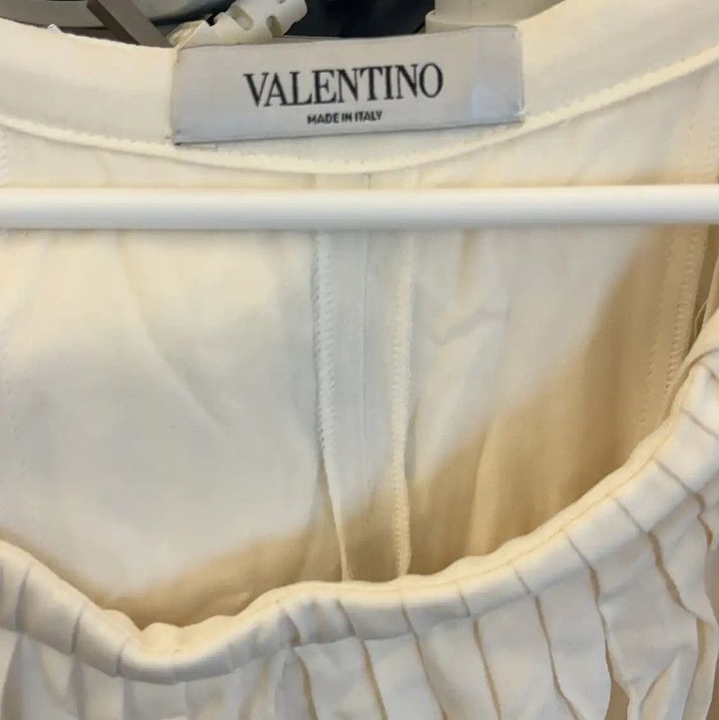 Valentino Valentino Cream Silk Casual Pants 0089 Size 22" - 6 Thumbnail