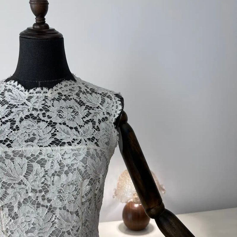 Valentino Valentino White Lace Women's Dress 0089 Size S / US 4 / IT 40 - 5 Thumbnail