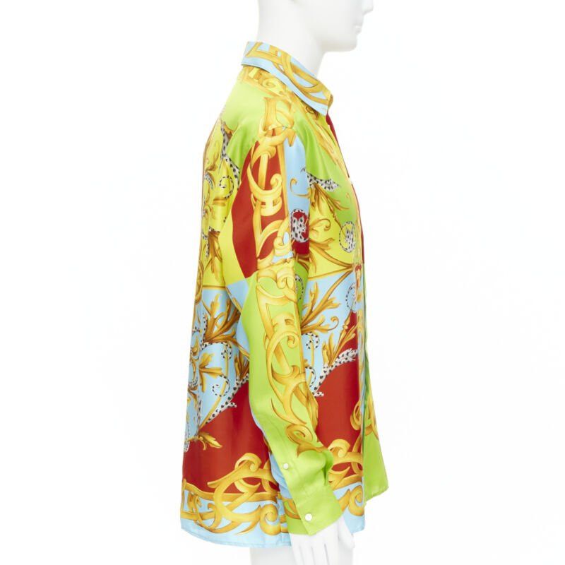Versace new VERSACE 2020 Barocco Acanthus Pop Print Limited silk shirt EU38 XS Size US XS / EU 42 / 0 - 5 Thumbnail