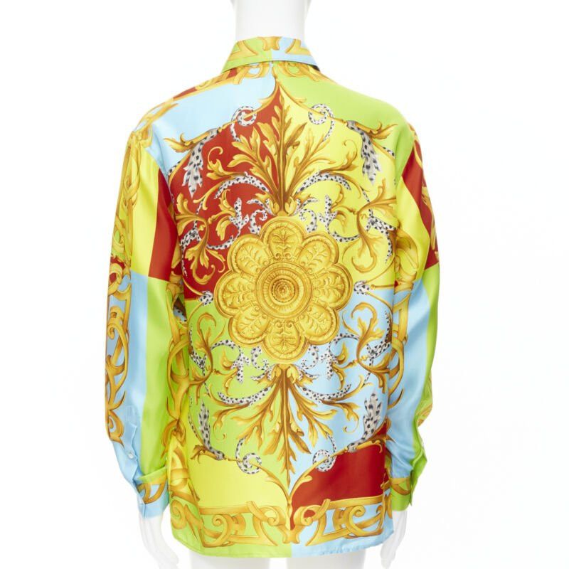 Versace new VERSACE 2020 Barocco Acanthus Pop Print Limited silk shirt EU38 XS Size US XS / EU 42 / 0 - 6 Thumbnail
