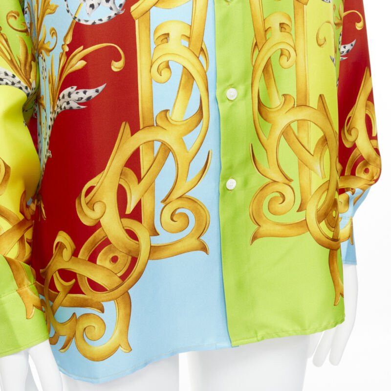 Versace new VERSACE 2020 Barocco Acanthus Pop Print Limited silk shirt EU38 XS Size US XS / EU 42 / 0 - 9 Thumbnail
