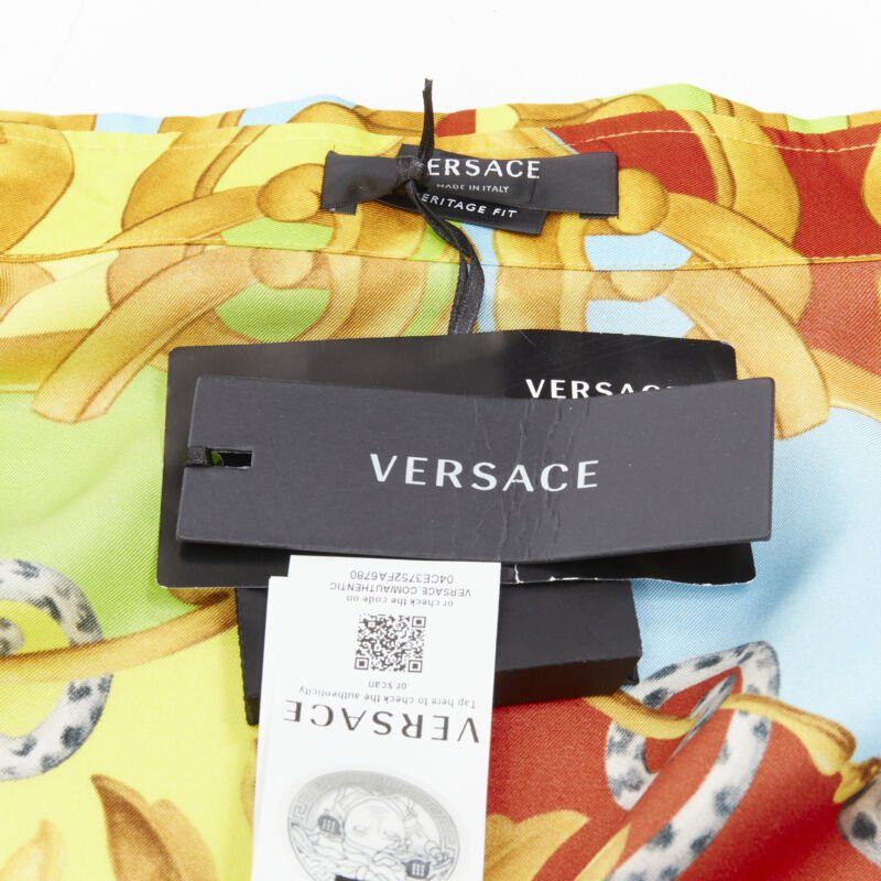 Versace new VERSACE 2020 Barocco Acanthus Pop Print Limited silk shirt EU38 XS Size US XS / EU 42 / 0 - 11 Thumbnail