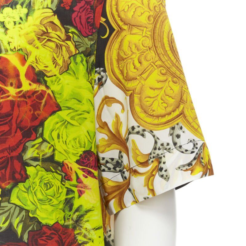 Versace new VERSACE Rose Floral Barocco Acanthus print short sleeve shirt EU39 M Size US M / EU 48-50 / 2 - 9 Thumbnail