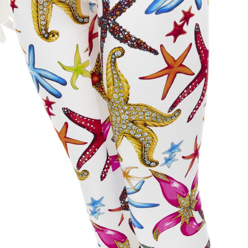 Versace new VERSACE Kids Tresor De La Mer print Greca leggings 12A XS Size 25" / US 0 / IT 36 - 2 Thumbnail