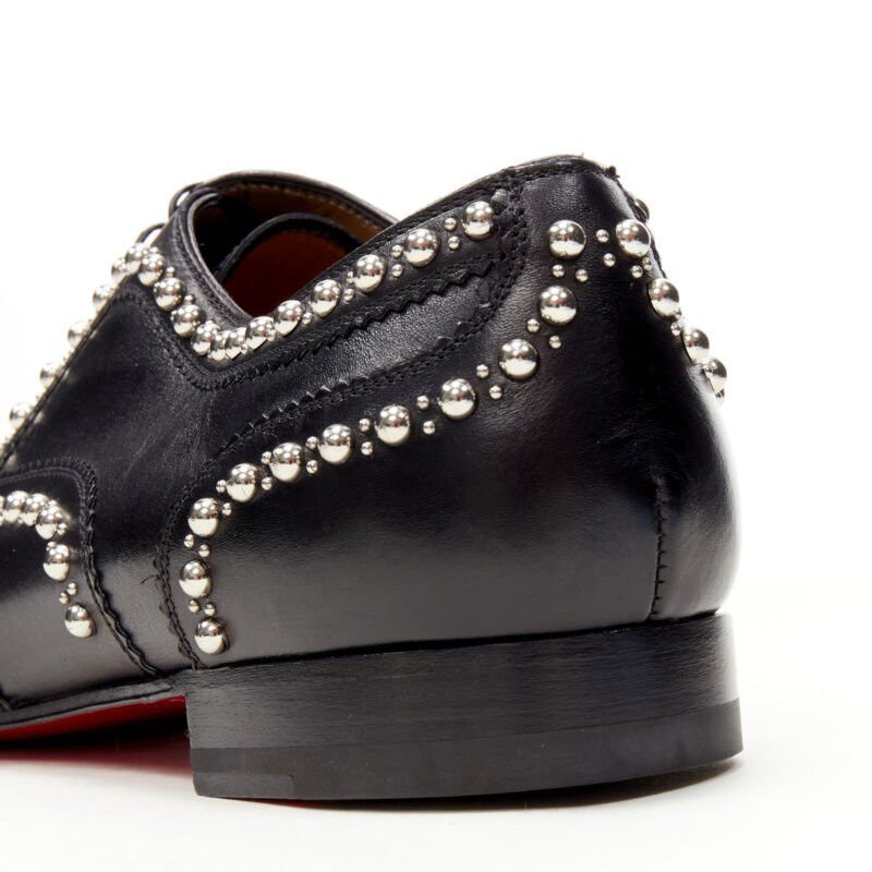 Christian Louboutin new CHRISTIAN LOUBOUTIN Charlie Clou black silver studded oxford brogue EU44 Size US 11 / EU 44 - 8 Thumbnail