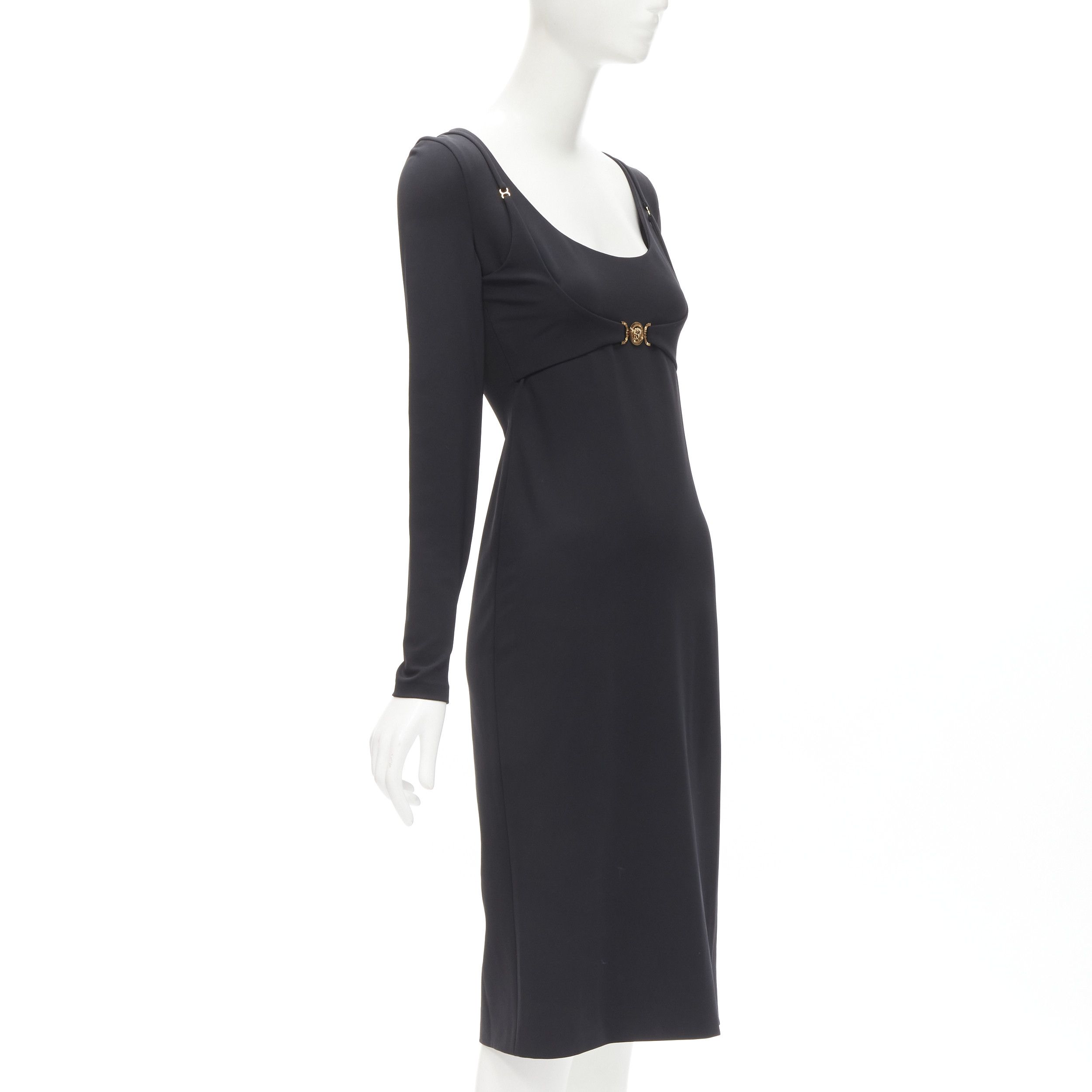 Versace VERSACE 2021 Tresor De La Mer gold Medusa bustier harness dress IT38 XS Size XS / US 0-2 / IT 36-38 - 2 Thumbnail
