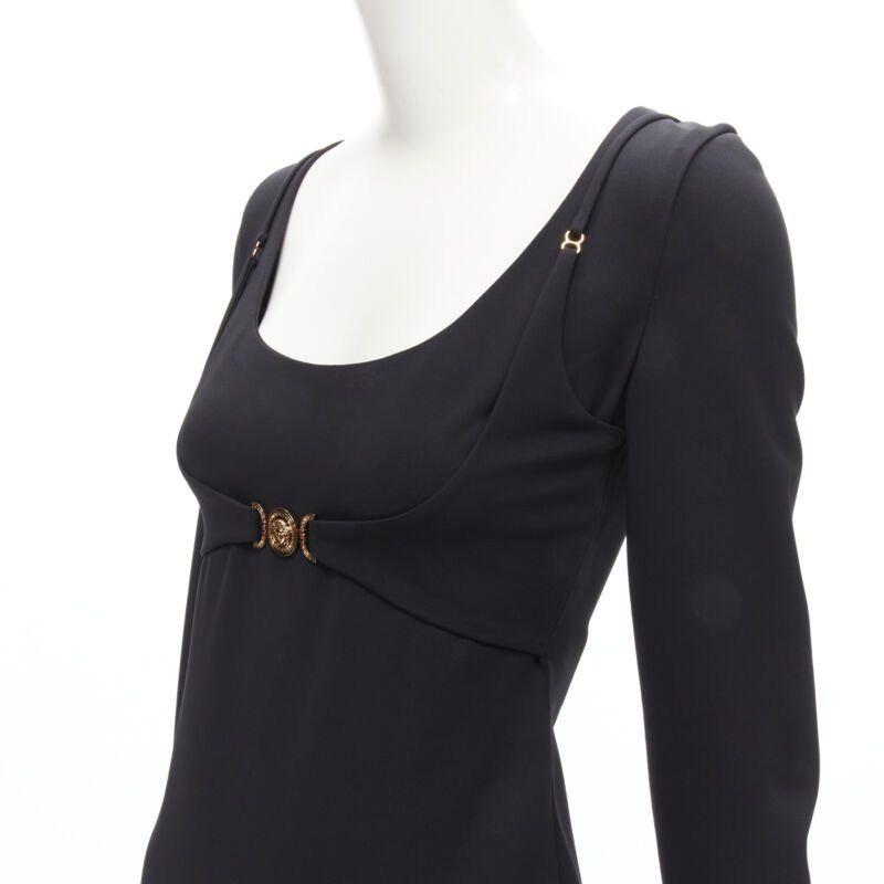 Versace new VERSACE 2021 Tresor De La Mer gold Medusa bustier harness dress IT38 XS Size XS / US 0-2 / IT 36-38 - 2 Thumbnail
