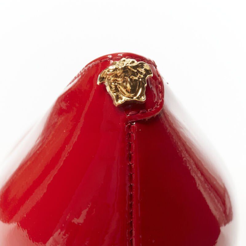 Versace new VERSACE Hibiscus Barocco Eros red patent floral sole Medusa pump US8 EU38 Size US 8 / IT 38 - 8 Thumbnail