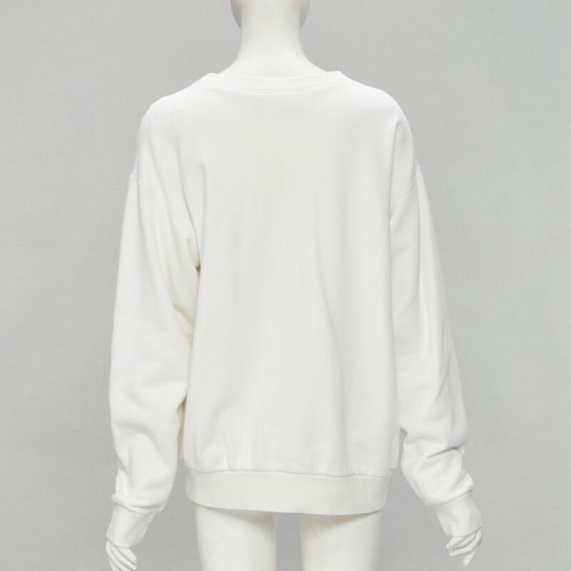 Gucci GUCCI THE NORTH FACE logo print white cotton oversized sweatshirt pullover XS Size XS / US 0-2 / IT 36-38 - 5 Thumbnail