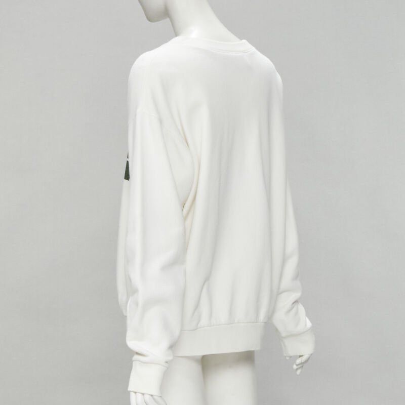 Gucci GUCCI THE NORTH FACE logo print white cotton oversized sweatshirt pullover XS Size XS / US 0-2 / IT 36-38 - 6 Thumbnail