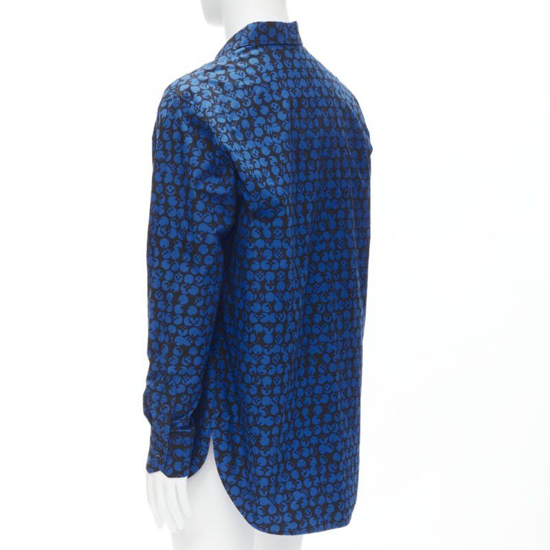 Louis Vuitton LOUIS VUITTON Virgil Abloh black blue polka dot LV monogram oversized shirt L Size US XL / EU 56 / 4 - 6 Thumbnail