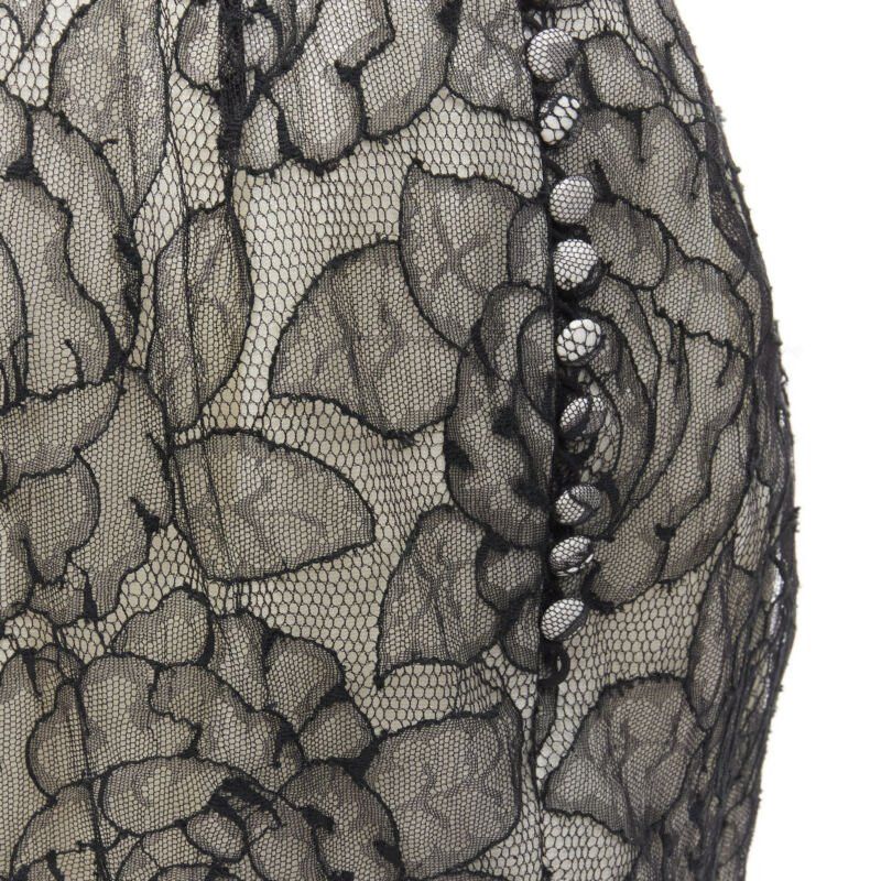 Dior CHRISTIAN DIOR JOHN GALLIANO 2011 Runway lace bead embellished bow dress FR36 S Size XS / US 0-2 / IT 36-38 - 7 Thumbnail