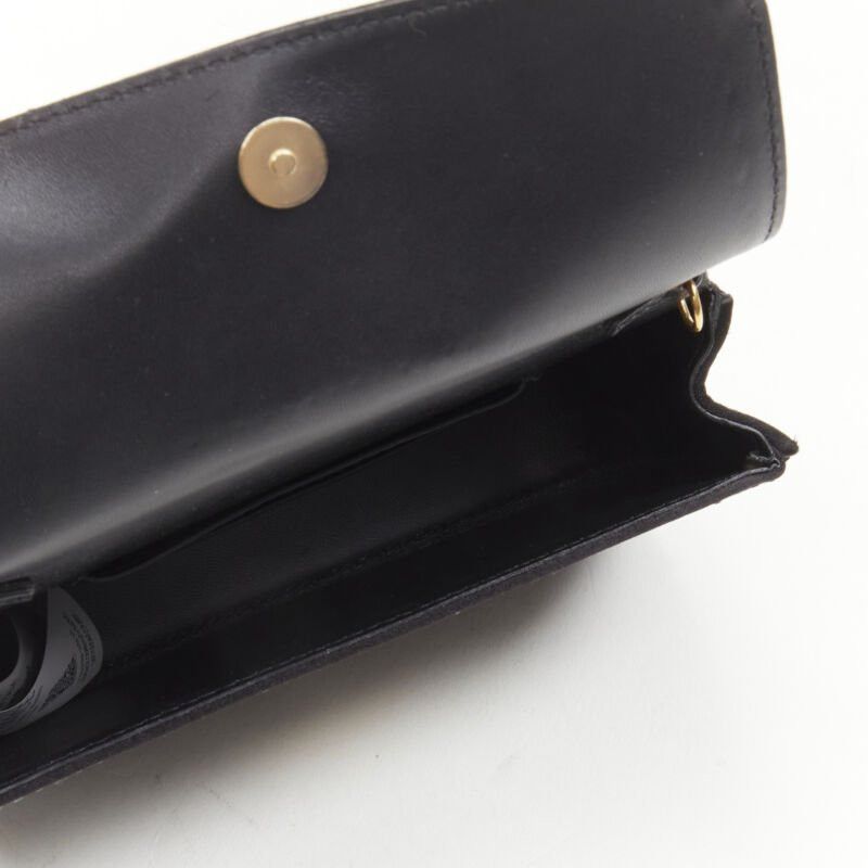 Versace VERSACE Virtus Barocco black crystal embellished flap crossbody clutch bag Size ONE SIZE - 9 Thumbnail