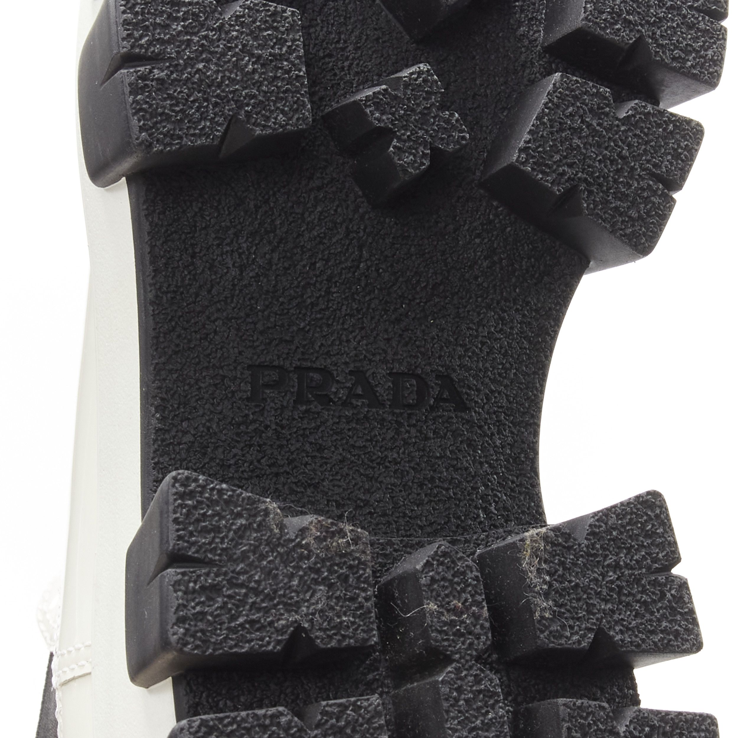 Prada PRADA 2019 Monolith white patent lug sole platform ankle boot EU36 Size US 6 / IT 36 - 10 Thumbnail
