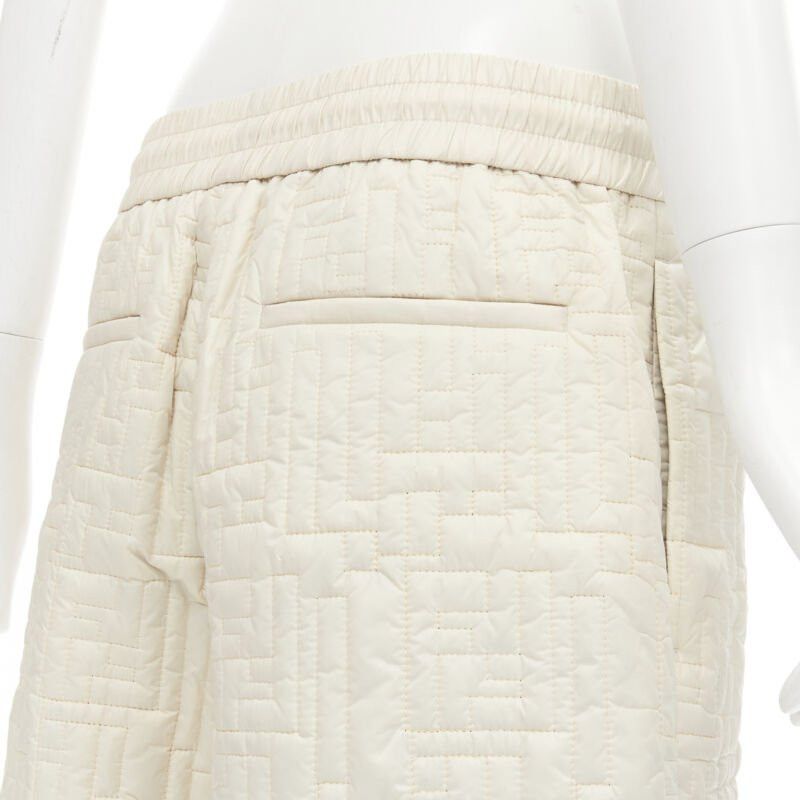 Fendi new FENDI KIM JONES 2021 Runway FF Zucca monogram padded nylon shorts IT50 L Size US 32 / EU 48 - 8 Thumbnail