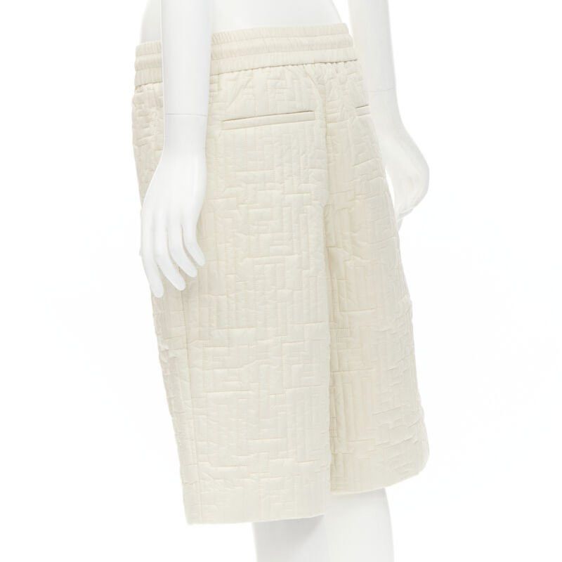 Fendi new FENDI KIM JONES 2021 Runway FF Zucca monogram stitching nylon shorts IT48 M Size US 30 / EU 46 - 6 Thumbnail