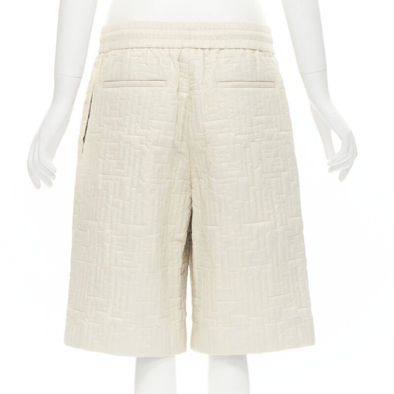 Fendi new FENDI KIM JONES 2021 Runway FF Zucca monogram stitching nylon shorts IT48 M Size US 30 / EU 46 - 5 Thumbnail