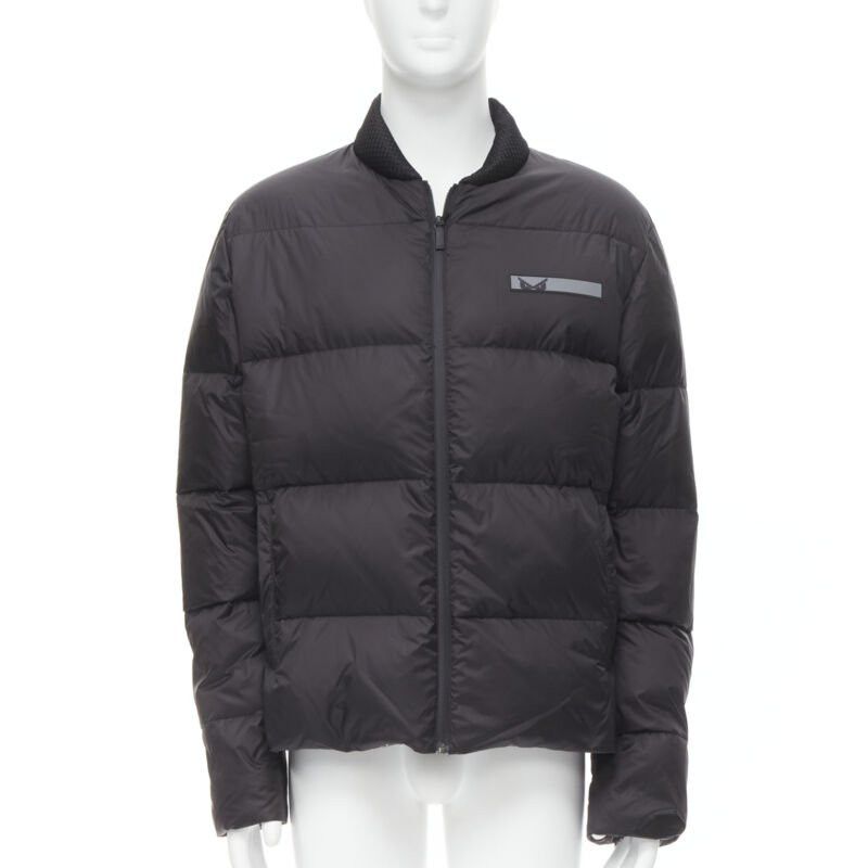 Fendi new FENDI Reversible black Monster Bug Eye nylon goose down puffer jacket EU46 S Size US S / EU 44-46 / 1 - 3 Thumbnail