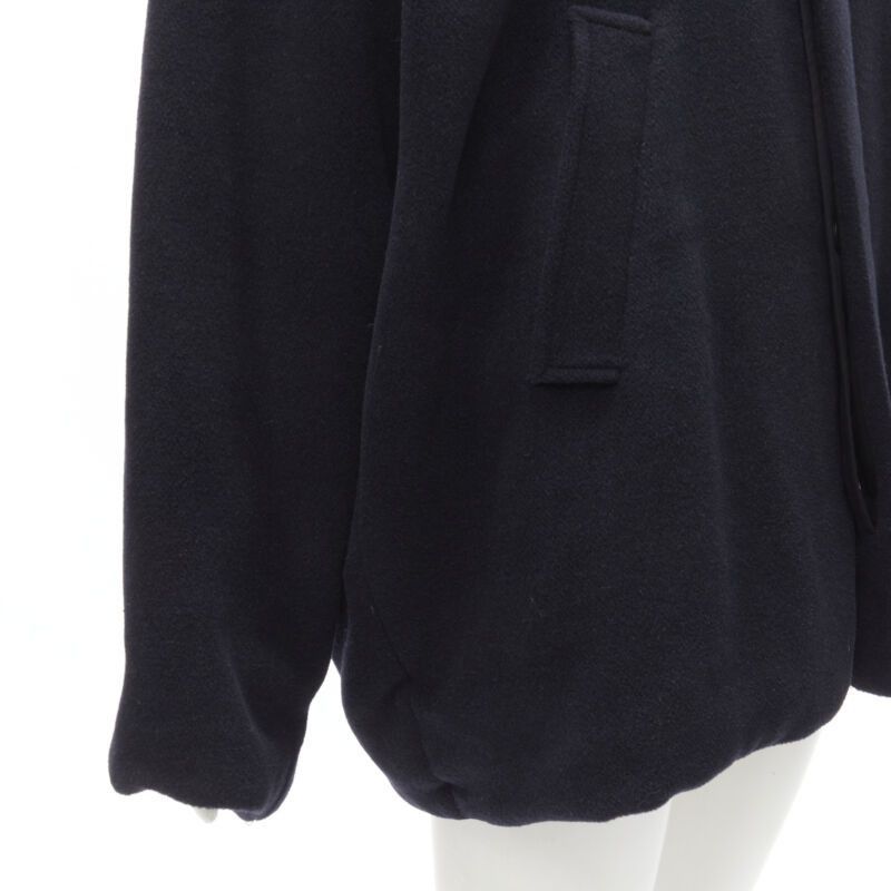 Balenciaga new BALENCIAGA DEMNA 2019 navy camel antique gold button cocoon coat FR38 M Size M / US 6-8 / IT 42-44 - 8 Thumbnail
