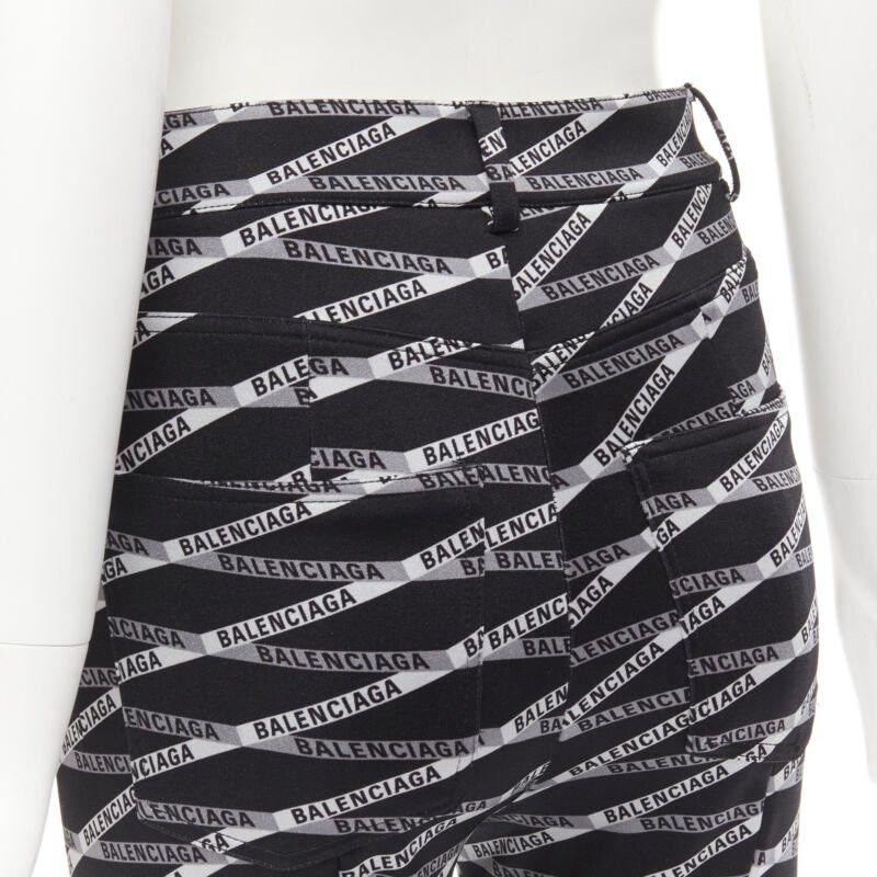 Balenciaga new BALENCIAGA Runway Demna Pantashoe black logo high heel boots pants IT38 EU37 Size US 7 / IT 37 - 8 Thumbnail