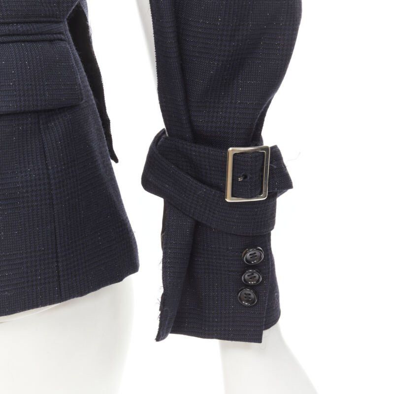 Comme des Garcons rare COMME DES GARCONS 2008 Bad Taste Runway navy deconstructed jacket S Size S / US 4 / IT 40 - 10 Thumbnail