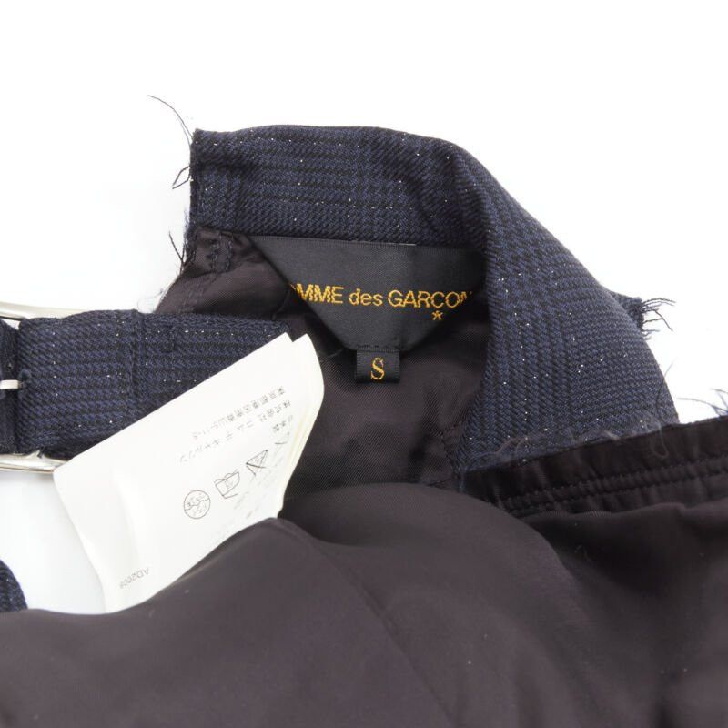 Comme des Garcons rare COMME DES GARCONS 2008 Bad Taste Runway navy deconstructed jacket S Size S / US 4 / IT 40 - 11 Thumbnail