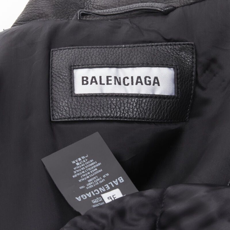 Balenciaga BALENCIAGA 2017 Runway 3-way draped hanging fringed biker jacket FR36 S Size S / US 4 / IT 40 - 12 Thumbnail