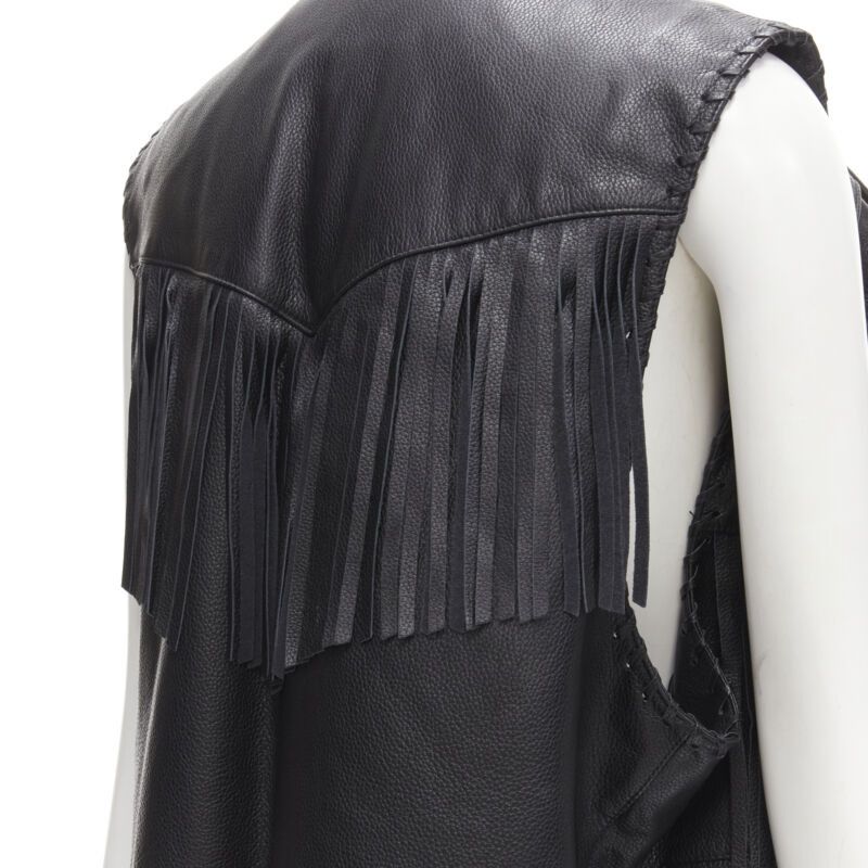 Balenciaga BALENCIAGA 2017 Runway 3-way draped hanging fringed biker jacket FR36 S Size S / US 4 / IT 40 - 10 Thumbnail