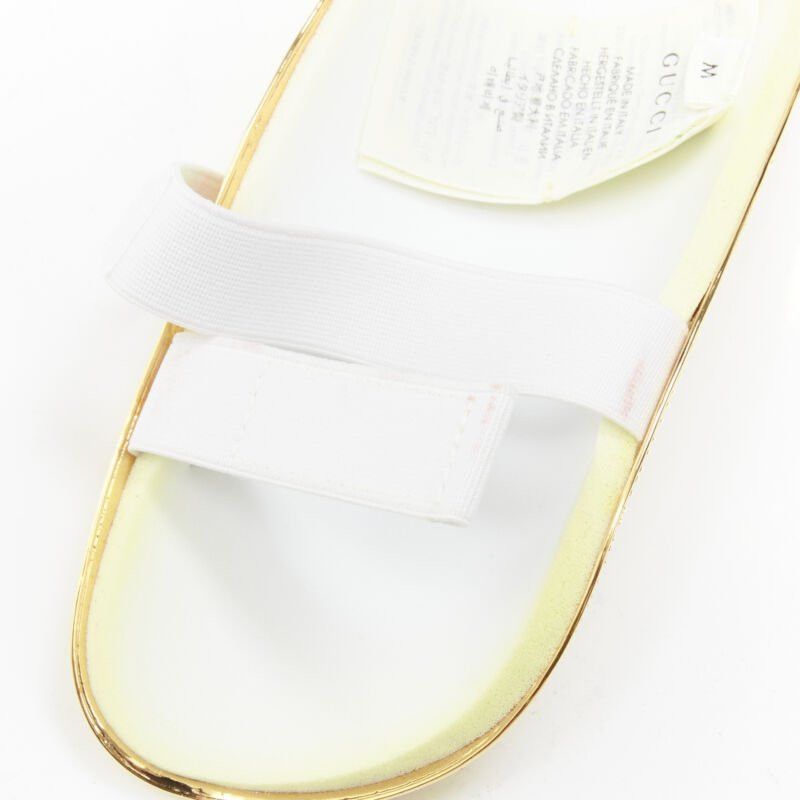 Gucci rare GUCCI Alessandro Michele 2019 Runway GG logo gold padded shin guards socks Size ONE SIZE - 9 Thumbnail