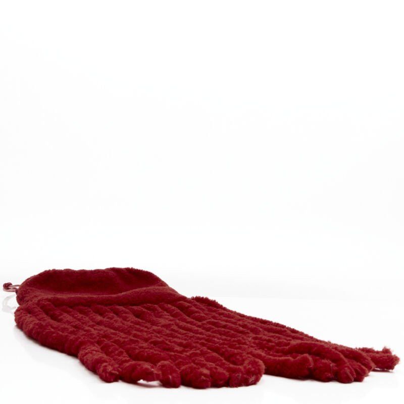 Bottega Veneta rare BOTTEGA VENETA Daniel Lee Runway red shearling fringe crossbody clutch Size ONE SIZE - 6 Thumbnail