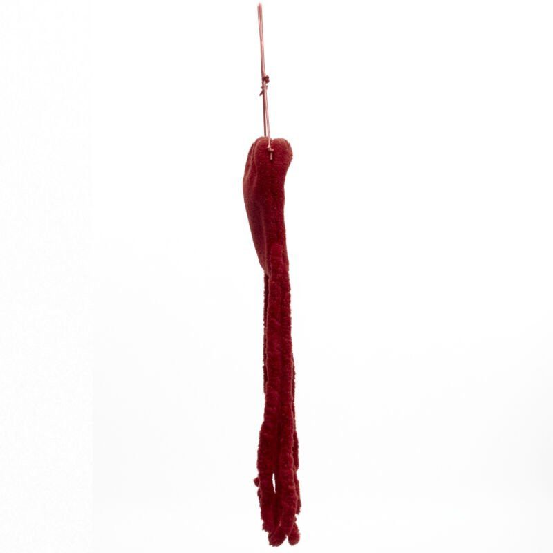 Bottega Veneta rare BOTTEGA VENETA Daniel Lee Runway red shearling fringe crossbody clutch Size ONE SIZE - 4 Thumbnail