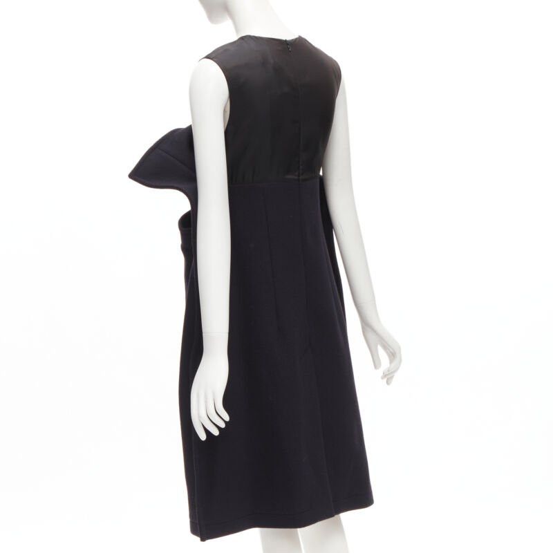 Maison Margiela new MAISON MARGIELA JOHN GALLIANO 2019 deconstructed navy wool 2D dress IT40 S Size S / US 4 / IT 40 - 6 Thumbnail